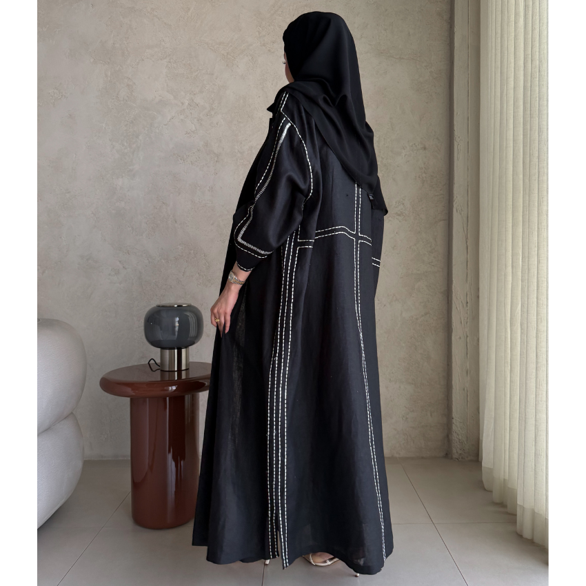 #AB-1419-02-black- #abaticollections #abatiboutique #abatiabaya #abayaabati #abatikuwait #abatiqatar #abatisaudi #abatiriyadh #abatidoha #dohaabati #dubaiabati #abudhabiabati #musactabati