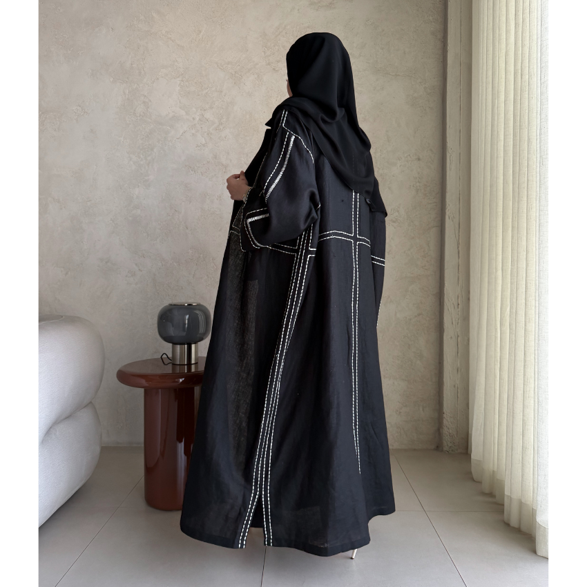 #AB-1419-02-black- #abaticollections #abatiboutique #abatiabaya #abayaabati #abatikuwait #abatiqatar #abatisaudi #abatiriyadh #abatidoha #dohaabati #dubaiabati #abudhabiabati #musactabati