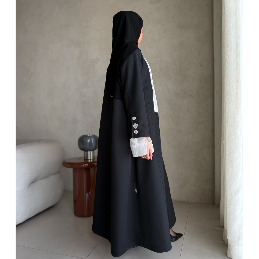#AB-1423-00-black- #abaticollections #abatiboutique #abatiabaya #abayaabati #abatikuwait #abatiqatar #abatisaudi #abatiriyadh #abatidoha #dohaabati #dubaiabati #abudhabiabati #musactabati